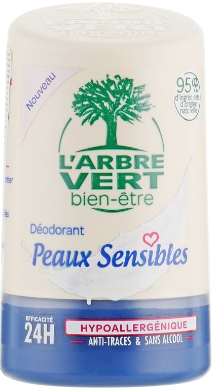 Дезодорант шариковый L'Arbre Vert Sensitive 50 мл (3450601032431)