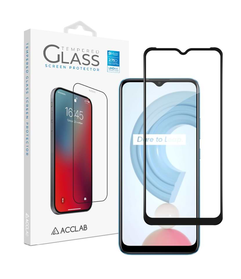 Защитное стекло для смартфона ACCLAB Full Glue for Realme C21Y Black (1283126518393) - Фото 1