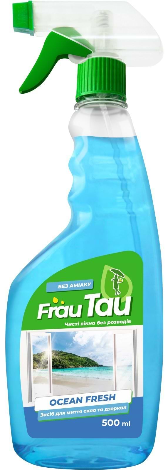 Засіб для чищення скла Frau Tau Ocean Fresh 500 мл (4820263231241)