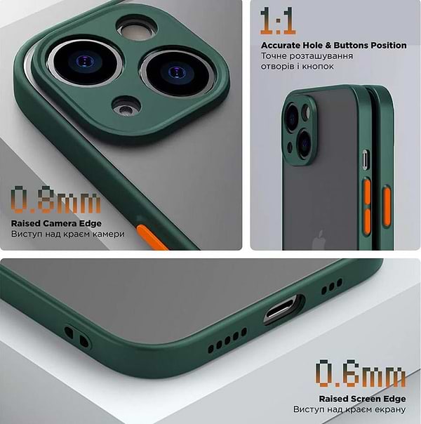 Фото - Чохол для смартфону Armorstandart Frosted Matte for OPPO A18 4G / A38 4G Dark Green (ARM72403)