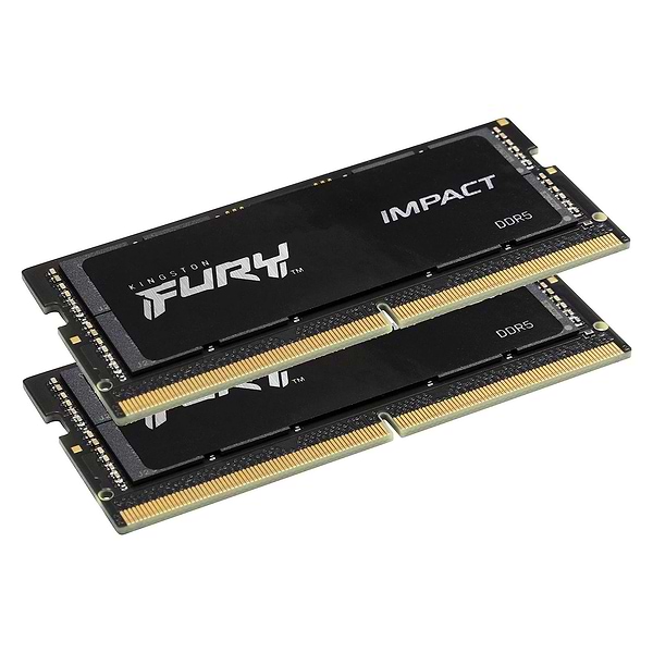 Фото - Память DDR Kingston Fury Impact SO-DIMM DDR5 6400MHz 32GB Kit 2x16GB (KF564S38IBK2-32)