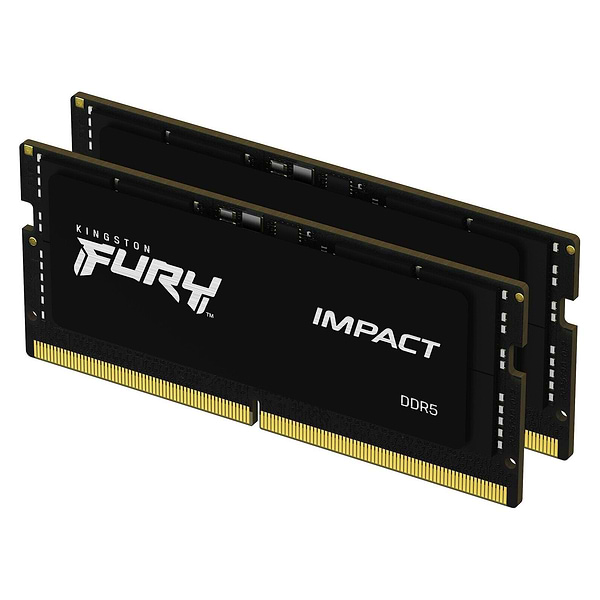Фото - Память DDR Kingston Fury Impact SO-DIMM DDR5 6400MHz 32GB Kit 2x16GB (KF564S38IBK2-32)
