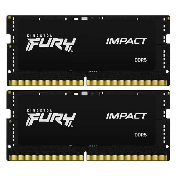 Фото - Память DDR Kingston Fury Impact SO-DIMM DDR5 6400MHz 32GB Kit 2x16GB (KF564S38IBK2-32)