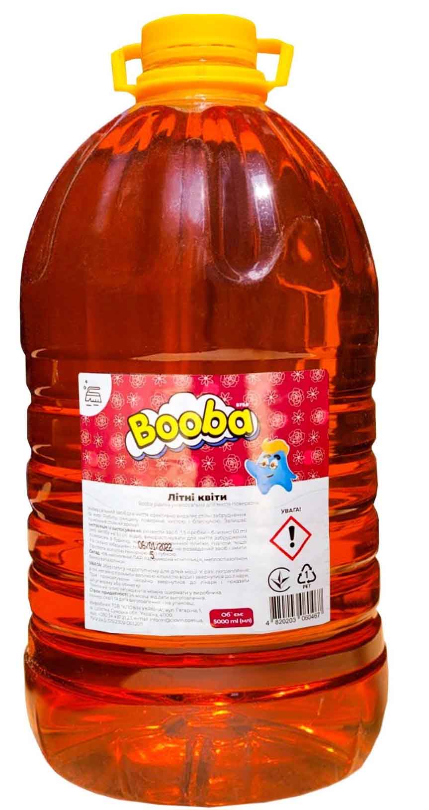 Засіб для чищення універсальний BOOBA Літні квіти універсальний 5000 мл (4820203060467)