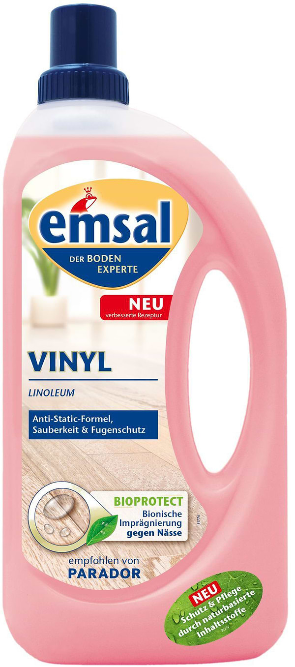 Фото - Засіб для чищення універсальний EMSAL Уход за виниловым полом 1 л (4001499970146)