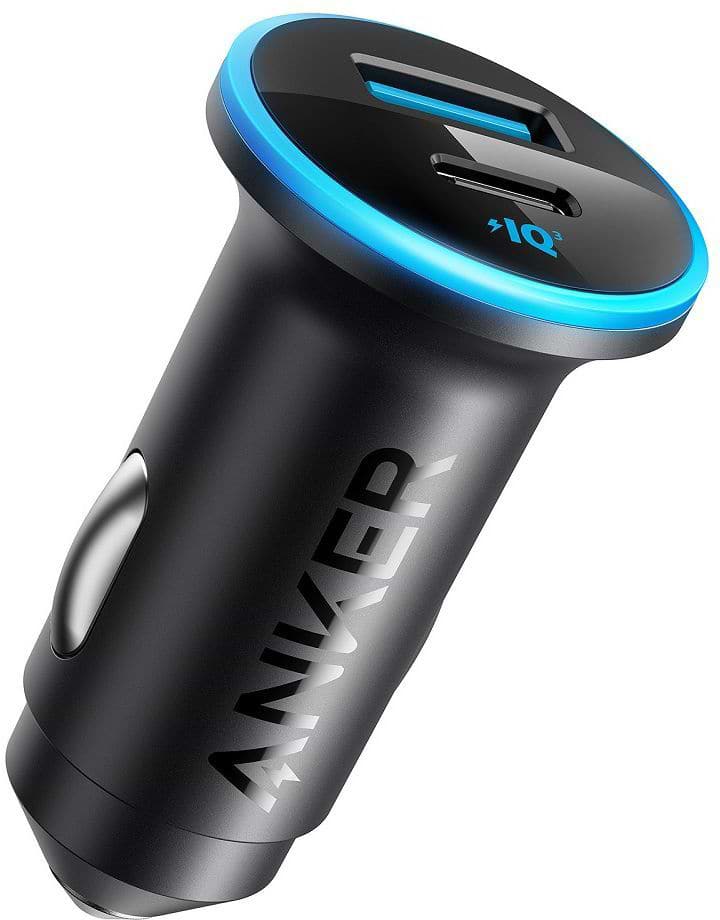 Автомобільний зарядний пристрій Anker PowerDrive 323 - 30W PD + 22.5W USB-A Black (A2735G11) - Фото 1