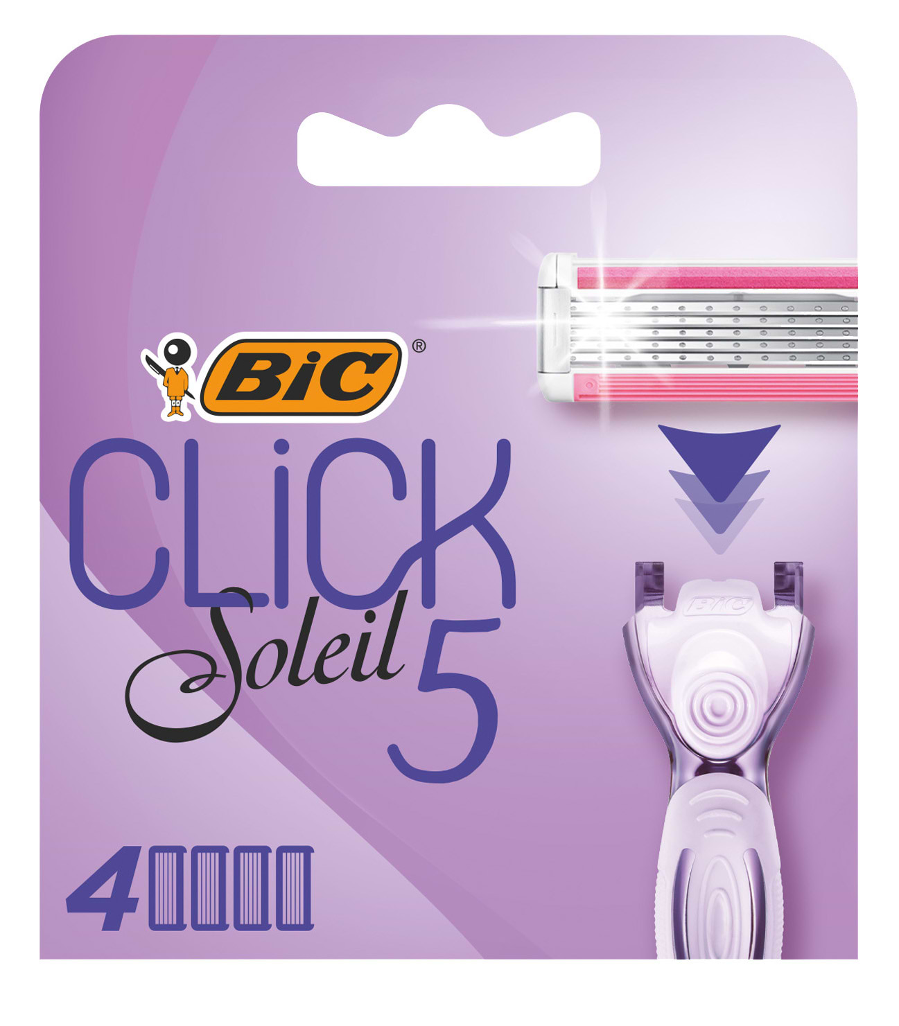 Картридж для станка жіночого BIC Miss Soleil Click 5 4 шт. (3086123680180)