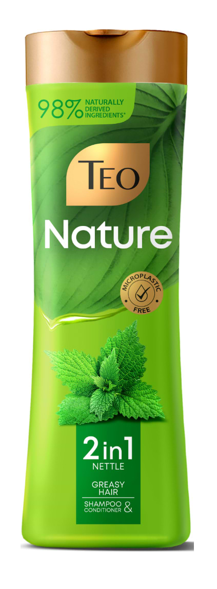 Шампунь женский TEO 2in1 Nature Nettle 350 ml (3800024046728) - Фото 1