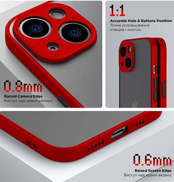 Фото - Чохол для смартфону Armorstandart Frosted Matte Slim Fit for Realme C65 4G Red (ARM77888)