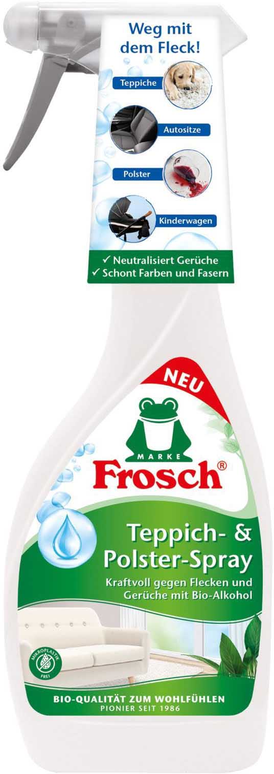 Фото - Чистящее средство универсальное Frosch для выведения пятен для ковров и мягкой мебели 500 мл (4001499965715)