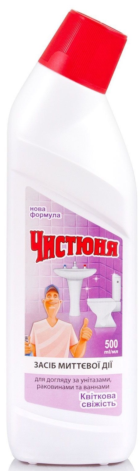 Засіб для чищення унітазу Чистюня квіткова свіжість 500 мл (4820168430503)