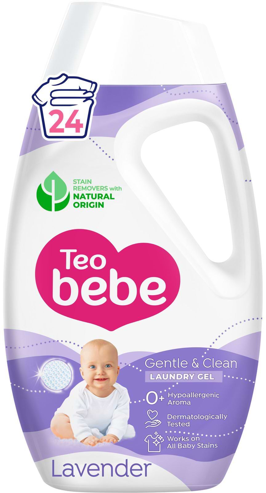Гель для прання Teo Bebe 1.08 л Gentle & Clean Lavende (3800024048777)