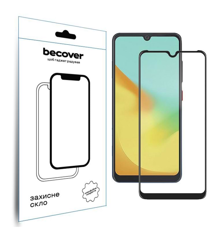 Захисне скло для смартфону BeCover for ZTE Blade A35/A55 Black (712313)