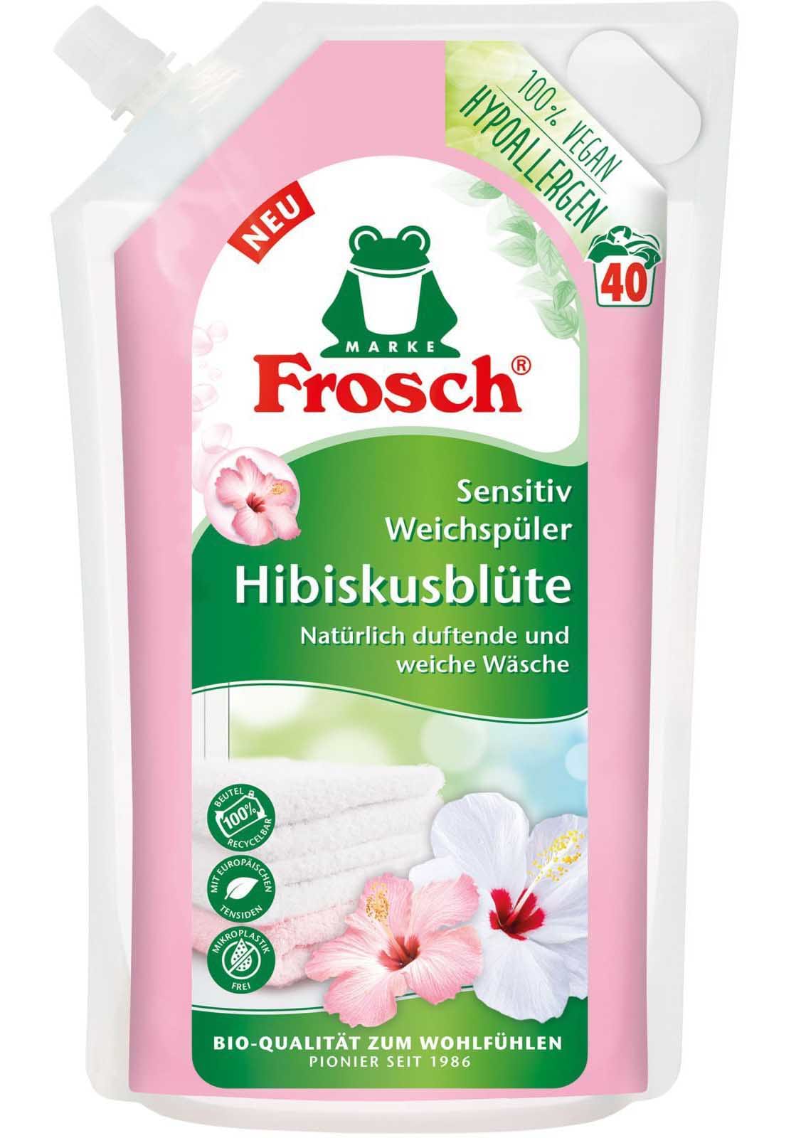 Гель для прання Frosch Цветы Гибискуса 1 л (4001499968464) - Фото 1