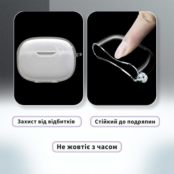 Фото - Чохол для навушників BeCover Soft TPU  for JBL Tune Beam 2 Transparent (714826)