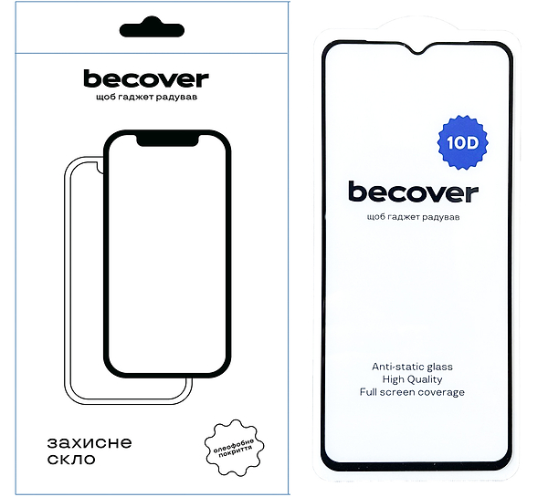 Фото - Захисне скло для смартфону BeCover Honor X6a 10D Black (711333)