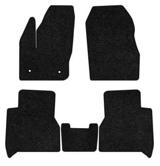 Коврики ворсовые в салон авто EVAtech Standard для Ford Tourneo Connect пас. 2012 2 поколение Minivan EU черный кант FD11536C5OU2VEB