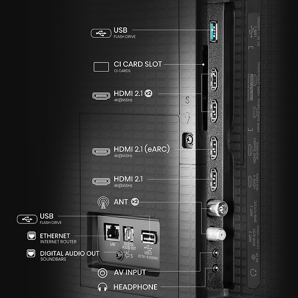 Фото - Телевізор Hisense 55U7Q PRO