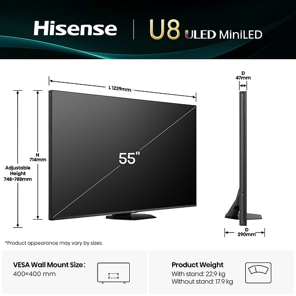 Фото - Телевизор Hisense 55U8Q