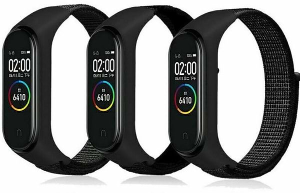 Фото - Ремінець для фітнес-браслету BeCover Nylon Style for Xiaomi Mi Smart Band 7 Black (707655)