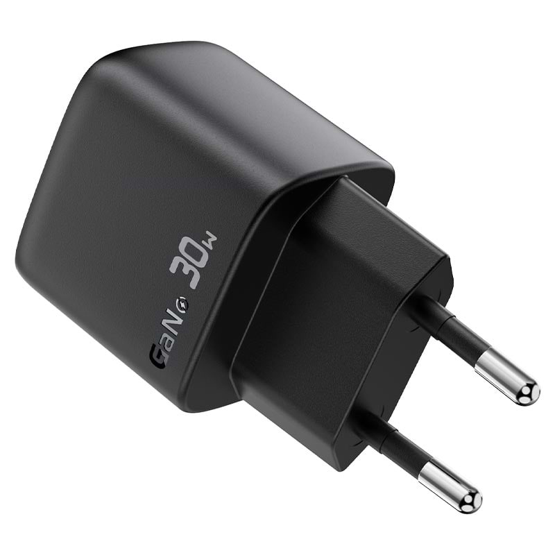 Фото - Сетевое зарядное устройство AceFast 1xUSB-C 30W Gan A115 Fast Charger + USB-C cable Black (6974316284451)
