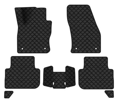 Коврики из экокожи в салон авто EVAtech ECO для Tiguan (Mk 2) Volkswagen 2016-2020 2 поколение SUV EU VW31492CQ7AV4BBB