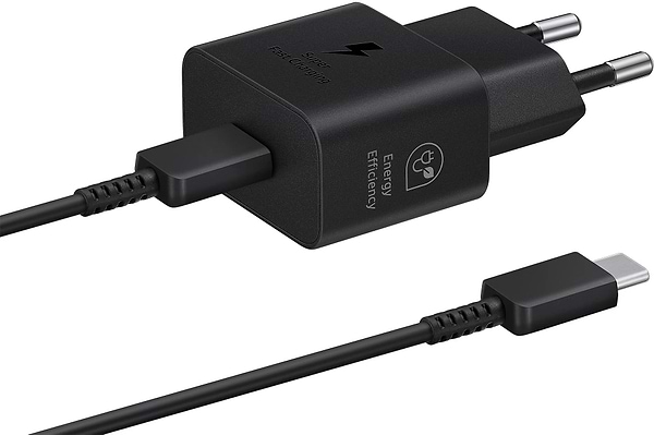 Фото - Мережевий зарядний пристрій Samsung 25W Power Adapter (with C to C Cable) Black (EP-T2510XBEGEU)