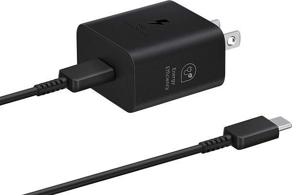 Фото - Мережевий зарядний пристрій Samsung 25W Power Adapter (with C to C Cable) Black (EP-T2510XBEGEU)
