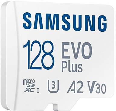 Фото - Карта памяти Samsung 128 GB microSDXC Class 10 UHS-I U3 V30 A2 EVO Plus + SD Adapter (MB-MC128SA/EU)