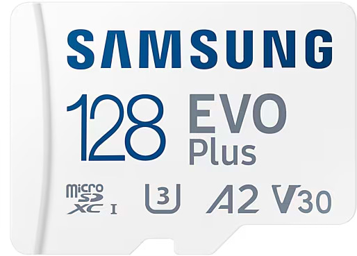 Фото - Карта памяти Samsung 128 GB microSDXC Class 10 UHS-I U3 V30 A2 EVO Plus + SD Adapter (MB-MC128SA/EU)