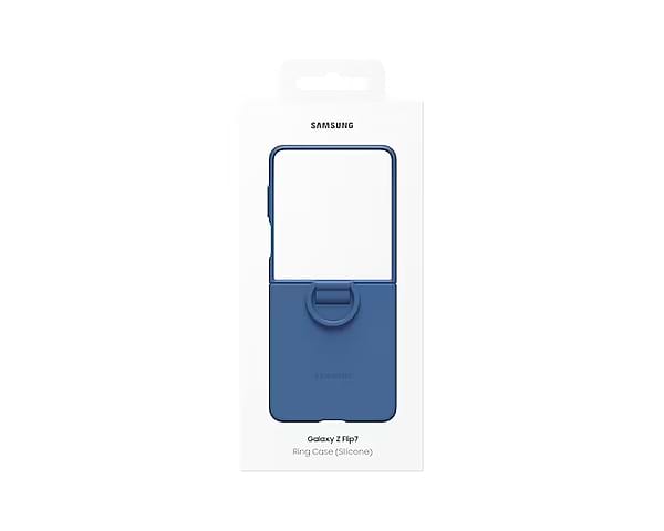 Фото - Чохол для смартфону Samsung Ring Case Silicone Flip 7 Blue (EF-PF766TNEGUA)