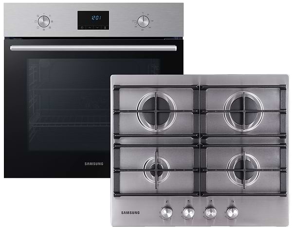 Фото - Комплект техніки Samsung Духова шафа + Варильна поверхня Samsung NV68A1110RS/WT + NA64H3010AS/WT