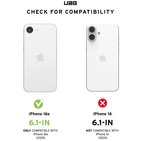 Фото - Чехол для смартфона UAG for iPhone 16E 4th Gen, 2025, Essential Armor MagSafe, Cloud Blue (114496114151)