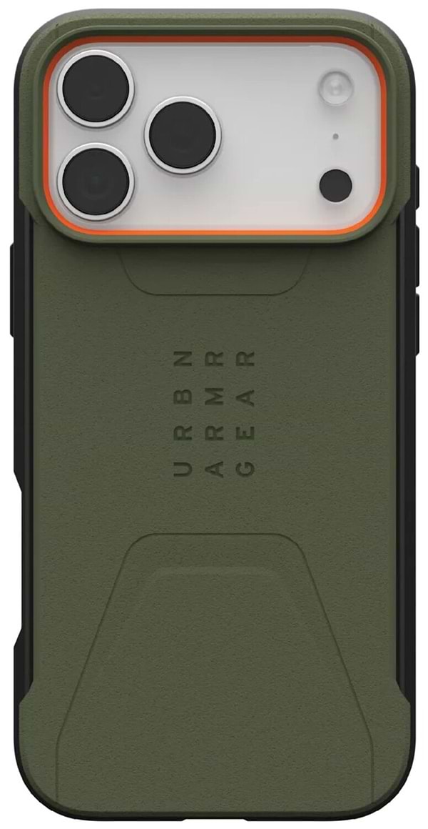 Фото - Чохол для смартфону UAG for iPhone 17 Pro Max, Civilian MagSafe, Olive/Orange (114546117297)