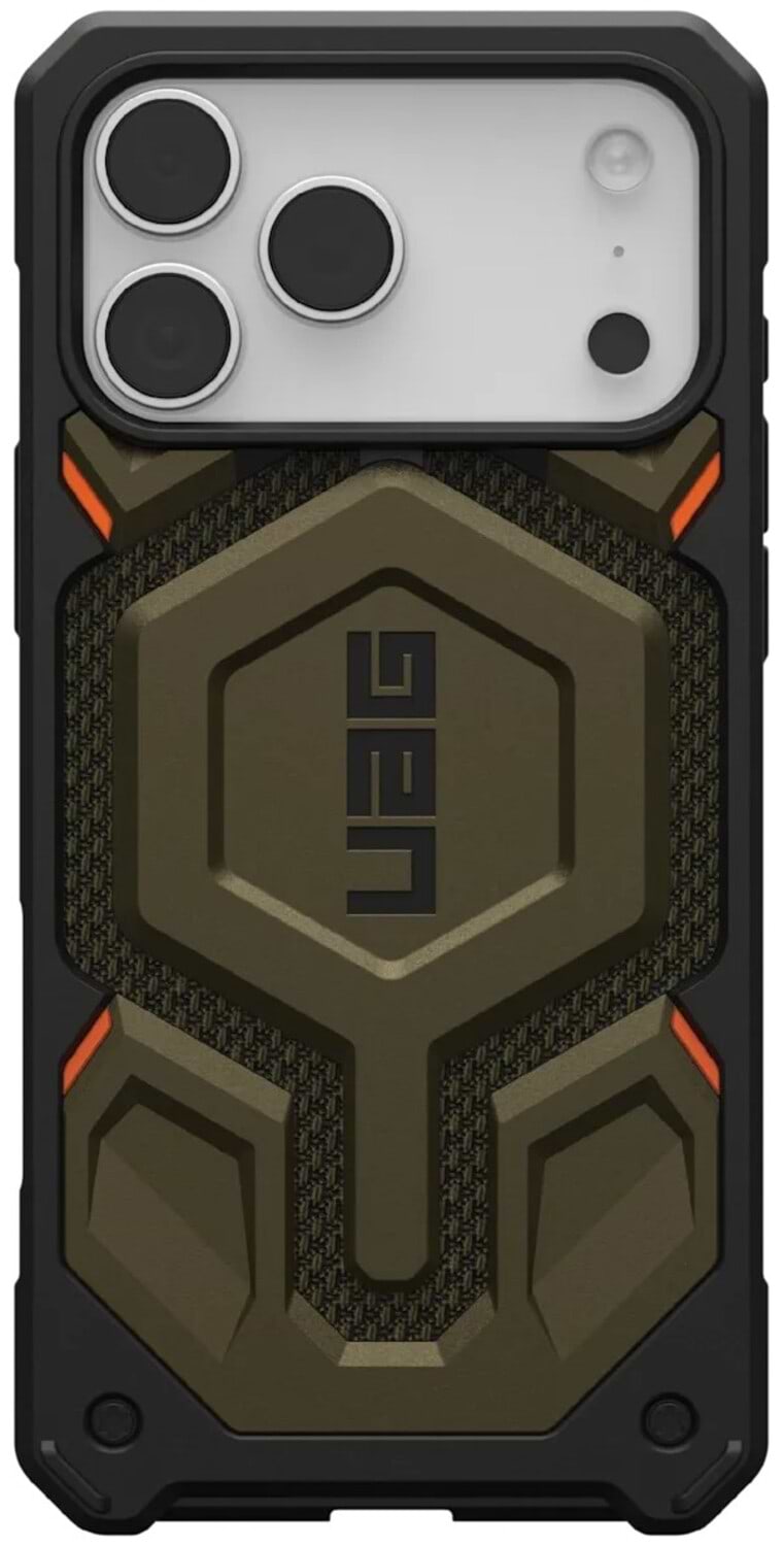 Чехол для смартфона UAG for iPhone 17 Pro Max, Monarch Pro MagSafe, Kevlar Element Green (11451411397B) - Фото 1