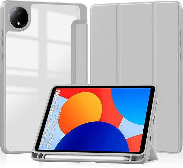 Фото - Чохол для планшета BeCover Soft Edge TPU з кріпленням для стілусу for Xiaomi Redmi Pad SE 8.7'' Gray (712568)