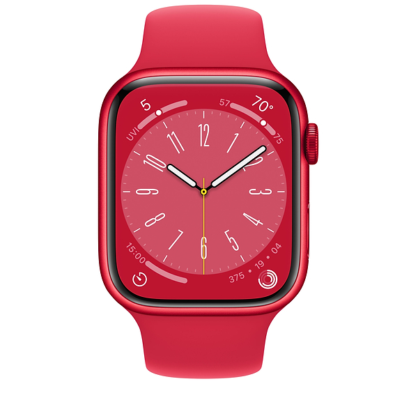 Фото - Смарт-годинник Apple Watch Series 8 GPS 45mm (PRODUCT)RED Aluminium Case with (PRODUCT)RED Sport Band