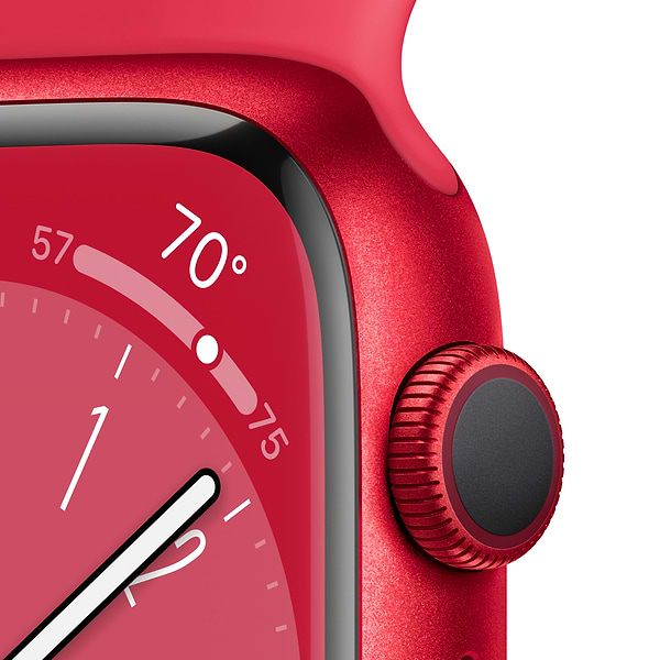 Фото - Смарт-годинник Apple Watch Series 8 GPS 45mm (PRODUCT)RED Aluminium Case with (PRODUCT)RED Sport Band