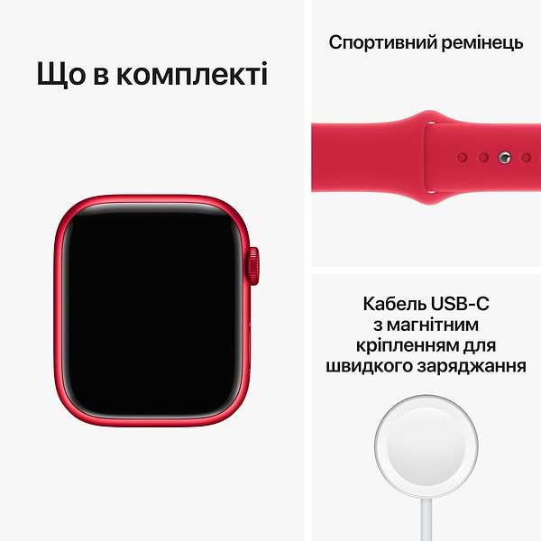 Фото - Смарт-годинник Apple Watch Series 8 GPS 45mm (PRODUCT)RED Aluminium Case with (PRODUCT)RED Sport Band
