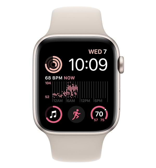 Фото - Смарт-годинник Apple Watch SE GPS 40mm Starlight Aluminium Case with Starlight Sport Band