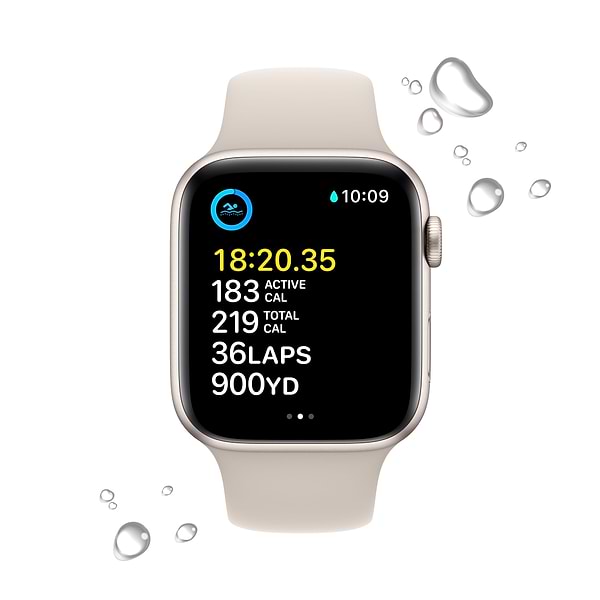 Фото - Смарт-годинник Apple Watch SE GPS 40mm Starlight Aluminium Case with Starlight Sport Band