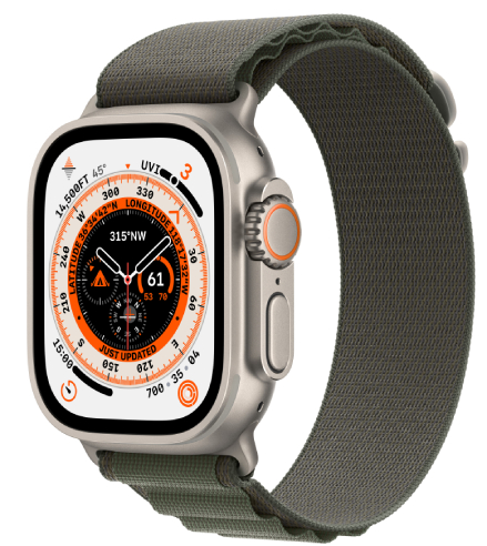 Фото - Смарт-часы Apple Watch Ultra GPS 49mm Titanium Case with Green Alpine Loop - Large