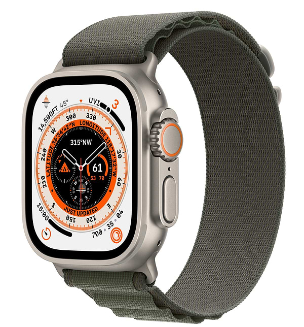 Фото - Смарт-часы Apple Watch Ultra GPS 49mm Titanium Case with Green Alpine Loop - Medium