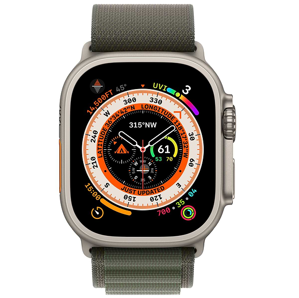 Фото - Смарт-часы Apple Watch Ultra GPS 49mm Titanium Case with Green Alpine Loop - Medium