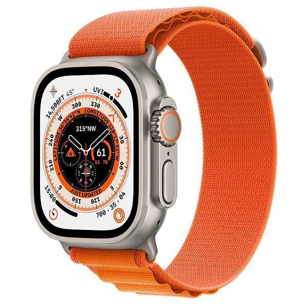 Фото - Смарт-часы Apple Watch Ultra GPS 49mm Titanium Case with Orange Alpine Loop - Small