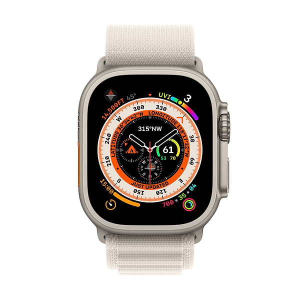 Фото - Смарт-часы Apple Watch Ultra GPS 49mm Titanium Case with Starlight Alpine Loop - Large
