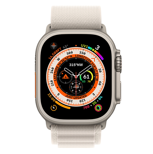 Фото - Смарт-часы Apple Watch Ultra GPS 49mm Titanium Case with Starlight Alpine Loop - Small