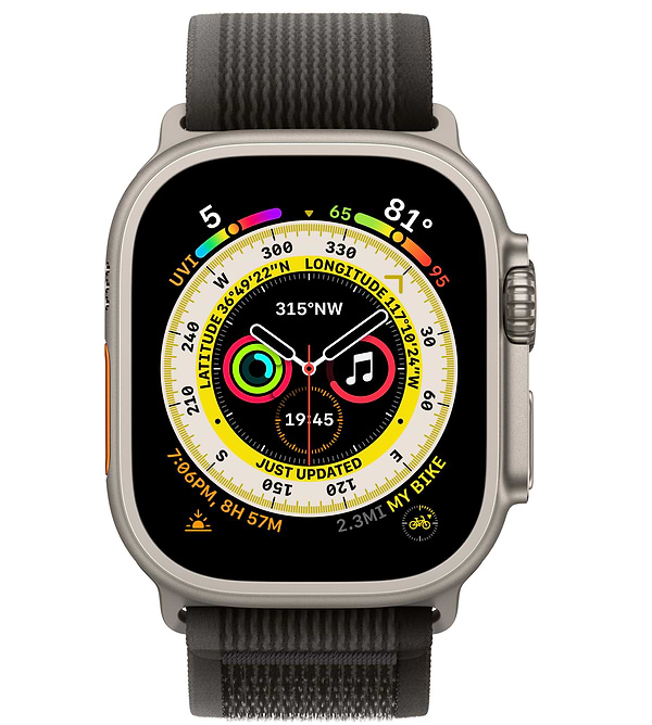 Фото - Смарт-годинник Apple Watch Ultra GPS 49mm Titanium Case with Black/Gray Trail Loop - M/L