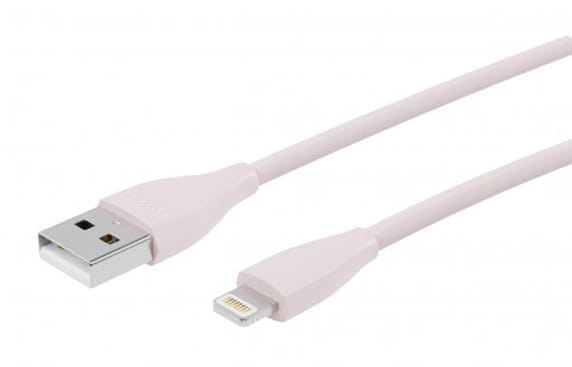 Кабель Maxxter USB-Lightning 1м Pink (UB-L-USB-01GP)