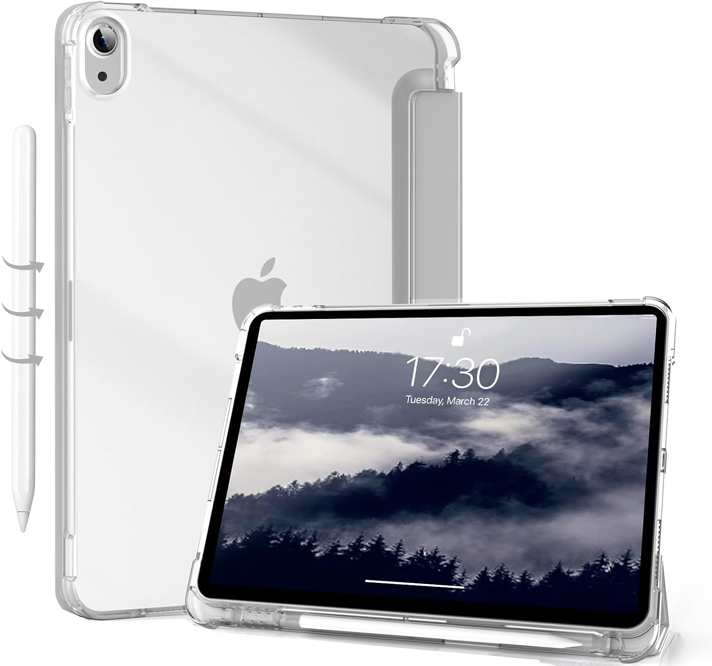 Чехол для планшета BeCover Soft Edge з кріпленням Apple Pencil for Apple iPad Air 11" M4 2026 Gray (715264)